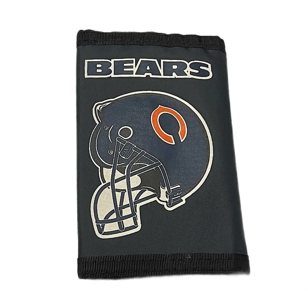 Vintage Chicago Bears trifold wallet fabric Football mens accessories